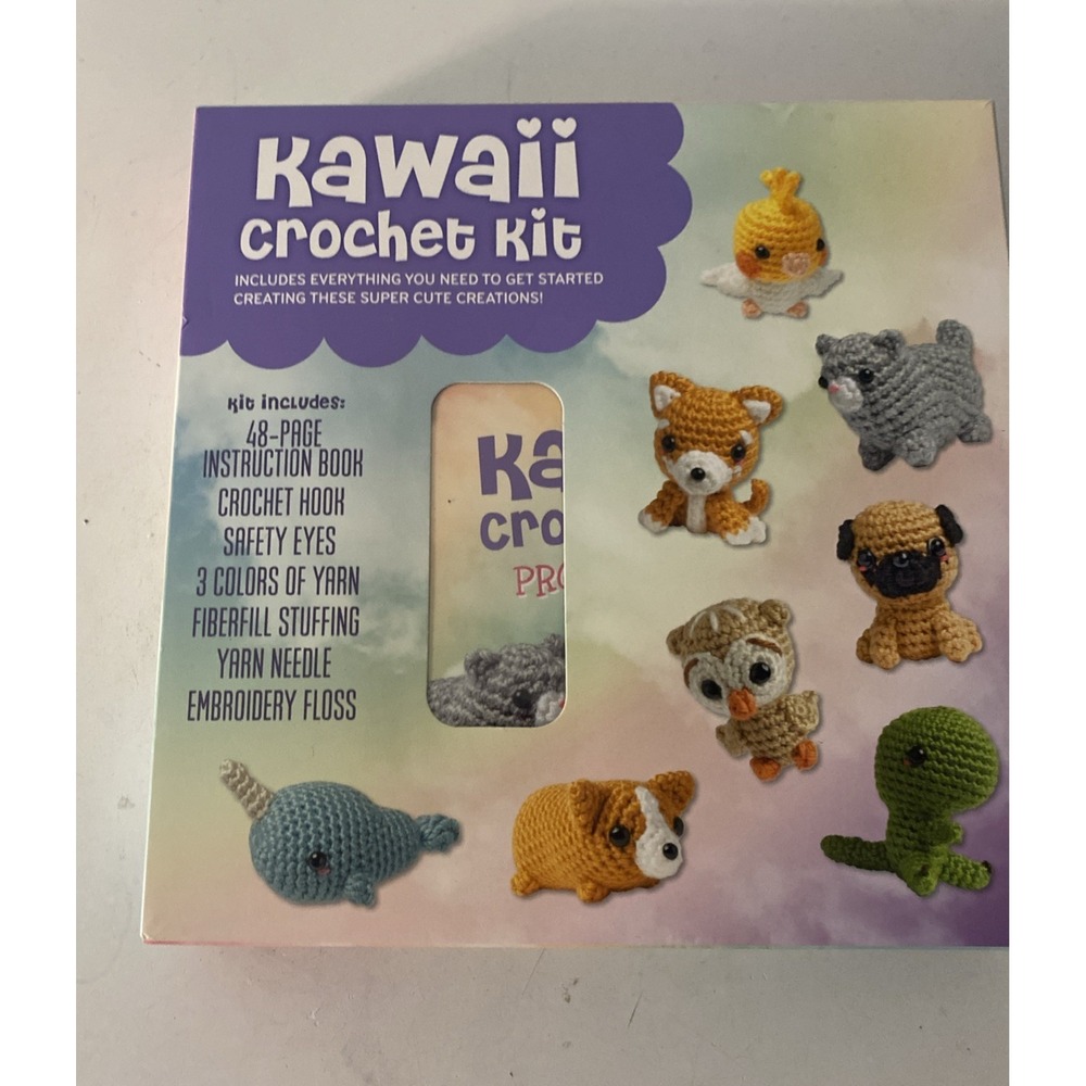 Kawaii Crochet Kit : Includes Everything You Need to Get Started - Animals